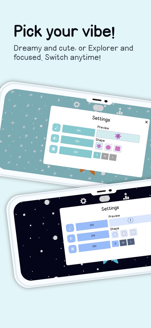 Planet10 App Store screenshot showing theme customization